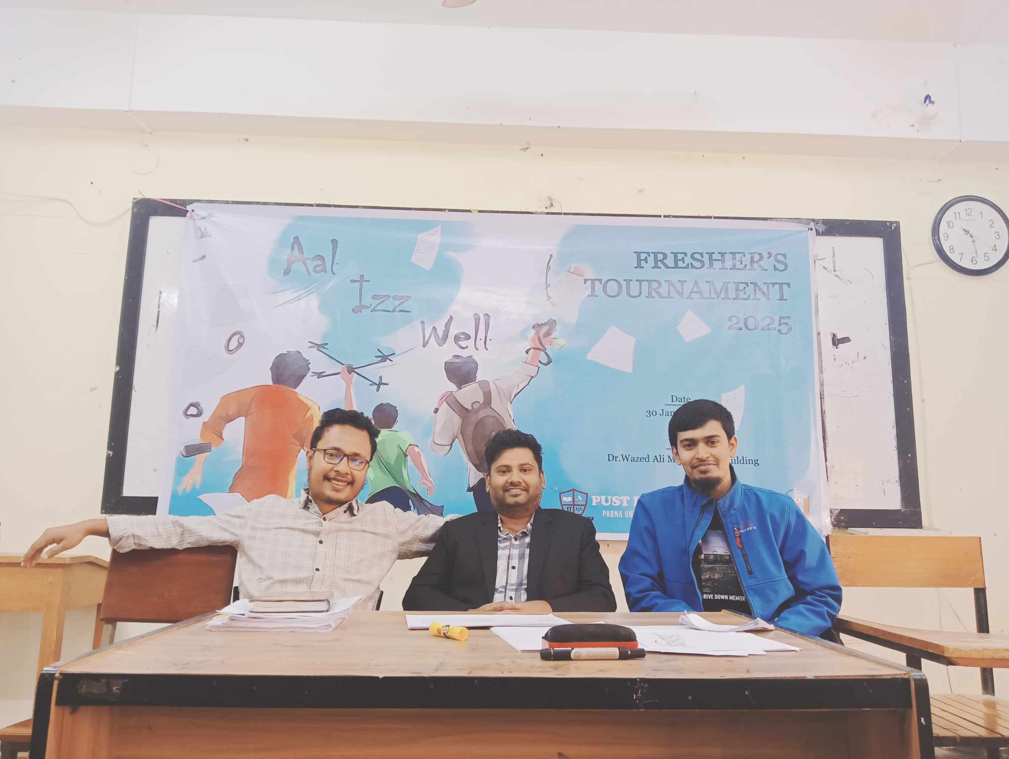 Freshers' Tournament Group Photo with Tapos vai and Mamun vai